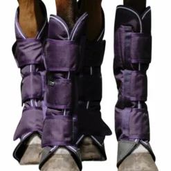 Equithème - Guêtres de transport Tyrex 600D prune