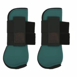 Equithème - Guêtres protège-tendons bleu canard x2