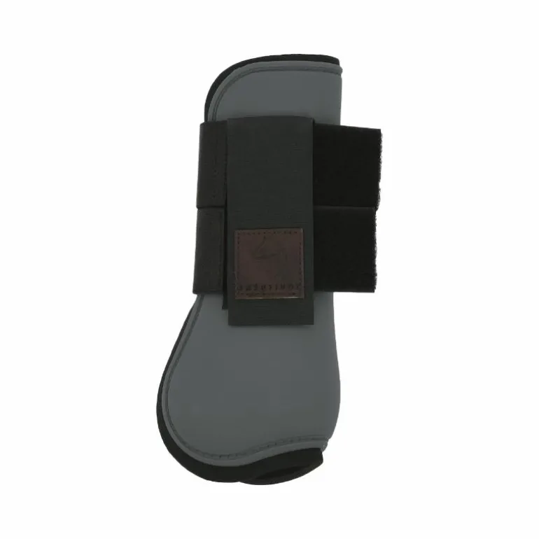 Equithème - Guêtres protège-tendons gris x2