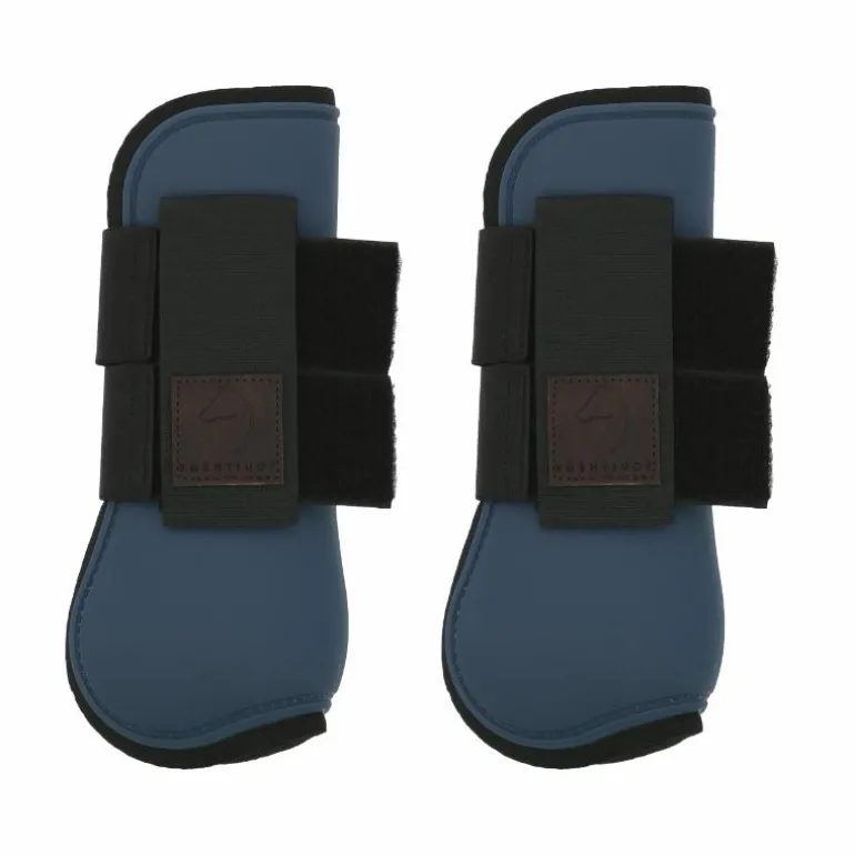 Equithème - Guêtres protège-tendons marine x2