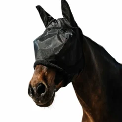 Equithème - Masque anti-mouches et UV Teddy noir