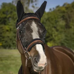 Equithème - Masque anti-mouches et UV Training noir