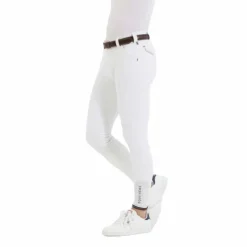 Equithème - Pantalon d'équitation homme Eliot blanc