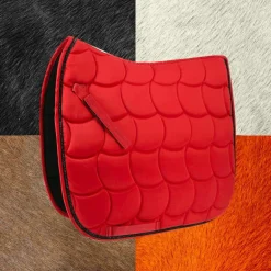 Equithème - Tapis de dressage Satin rouge