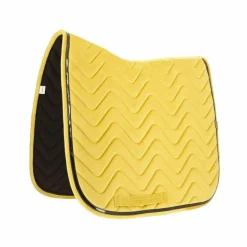Equithème - Tapis de dressage Glossy jaune