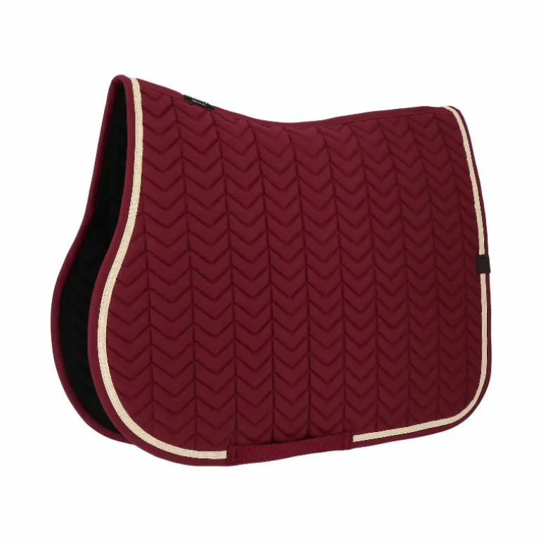 Equithème - Tapis de selle Softypop bordeaux