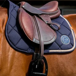 Equithème - Tapis de selle Badge 2.0 marine