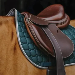 Equithème - Tapis de selle Orion bleu canard