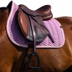Equithème - Tapis de selle Softypop lavande