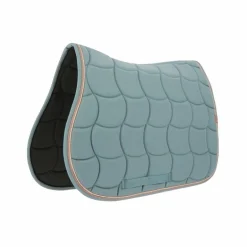 Equithème - Tapis de selle Shiny bleu clair