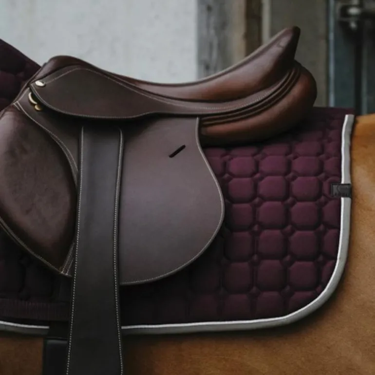 Equithème - Tapis de selle Orion prune