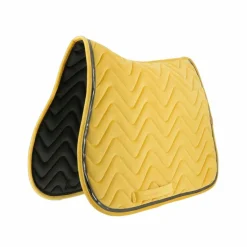 Equithème - Tapis de selle Glossy jaune