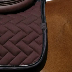 Equithème - Tapis de selle Impulsion marron