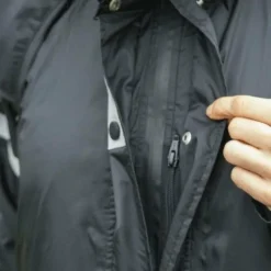 Equithème - Veste de pluie longue Ridercoat noir