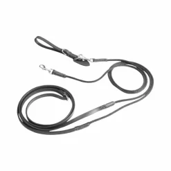 Eric Thomas - Rênes allemandes cuir et corde Noir