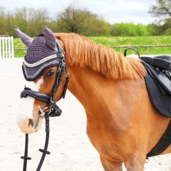 Flags & Cup - Bridon Comfort combiné avec rênes noir