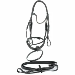 Flags & Cup - Bridon Doha avec rênes noir