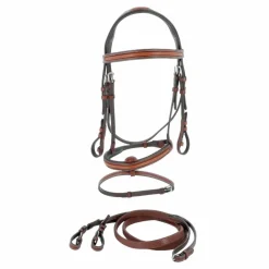 Flags & Cup - Bridon Oslo avec rênes marron