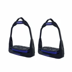 Freejump - Étriers Air's Full black plancher plat / oeil orienté / marine