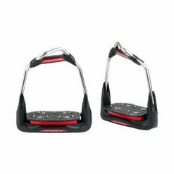 Freejump - Étriers Air's Noir / Plancher incliné / Oeil orienté / Rouge / Rouge