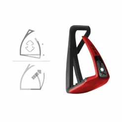 Freejump - Étriers Soft'Up Lite Noir / Rouge