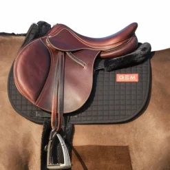 GEM - Tapis de selle Leo noir