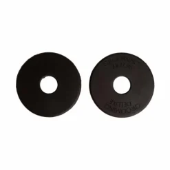 Grooming Deluxe - Rondelles de mors en silicone grand trou noir (x2)