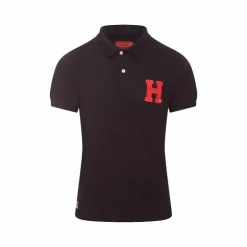 Hagg - Polo manches courtes homme noir/ rouge