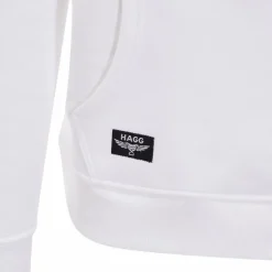 Hagg - Sweat à capuche homme blanc/ noir