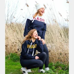 Hagg - Sweat hoodie à capuche blanc / marine