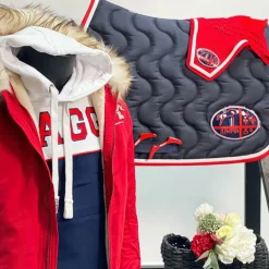 Hagg - Sweat hoodie à capuche blanc / marine