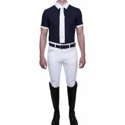 Harcour - Polo de concours manches courtes homme Preston marine