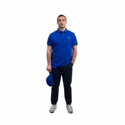 Harcour - Polo manches courtes homme Pampelonne bleu électrique