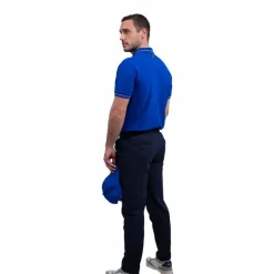 Harcour - Polo manches courtes homme Pampelonne bleu électrique