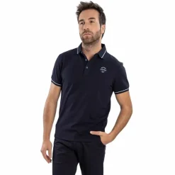 Harcour - Polo manches courtes homme Pampelonne marine
