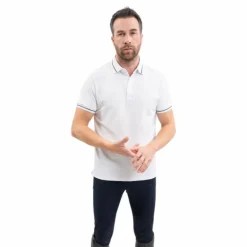 Harcour - Polo manches courtes homme Oscar blanc