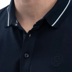 Harcour - Polo manches longues homme Malik marine