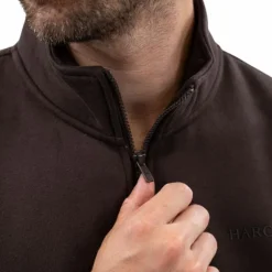 Harcour - Sweat manches longues homme Swabo cacao