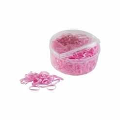 Hippotonic - 450 élastiques silicone rose