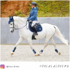 Horse Pilot - Bonnet pour chevaux mesh marine/ cloudy blue