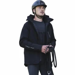 Horse Pilot - Manteau manches longues homme Essential noir