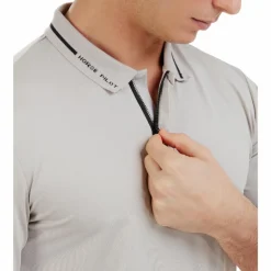 Horse Pilot - Polo homme manches courtes Atlas wind grey