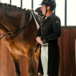 Horse Pilot - Veste de concours de dressage homme Long frac noir