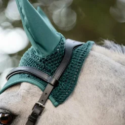 Horseware - Bonnet pour chevaux Ear Net dynasty green