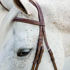 Horseware - Bridon Cavesson Hunter Pony avec rênes dark tan