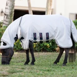 Horseware - Chemise anti-mouches Amigo Ripstop  Petite Hoody argent/ lime/ marine/ rose