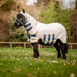 Horseware - Chemise anti-mouches Amigo petite Ripstop Hoody chalk/ marine/ rose