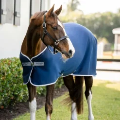 Horseware - Chemise séchante Amigo Jersey Pony marine/ titanium grey/ argent