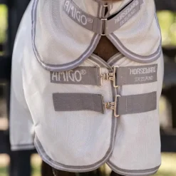 Horseware - Couverture anti-mouches Amigo Bug Rug Plus Petite argent/ titanium grey/ argent