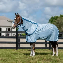 Horseware - Couverture anti-mouches Amigo Bug Rug Plus azure blue/ marine/ bleu électrique